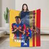 Number  Football Lamine YYamal Fleece Blanket  Custom Throw Blanket for Home xcm Quilt
