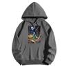 Women's Fashionable Casual Halloween Witch Print Hooded Sweatshirt With Pockets Long Sleeved Sweatshirt
