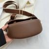 Small Leather Saddle Armpit Bags for Women Chain Shoulder Crossbody Bag Ladies Vintage Underarm Handbags Bolsa