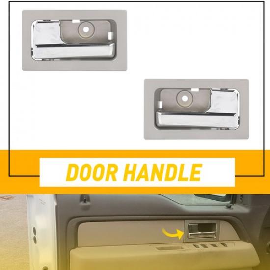 Внутренняя ручка двери Передняя Задняя Левая Правая Для Ford F150 F-150 Lobo 2009-14