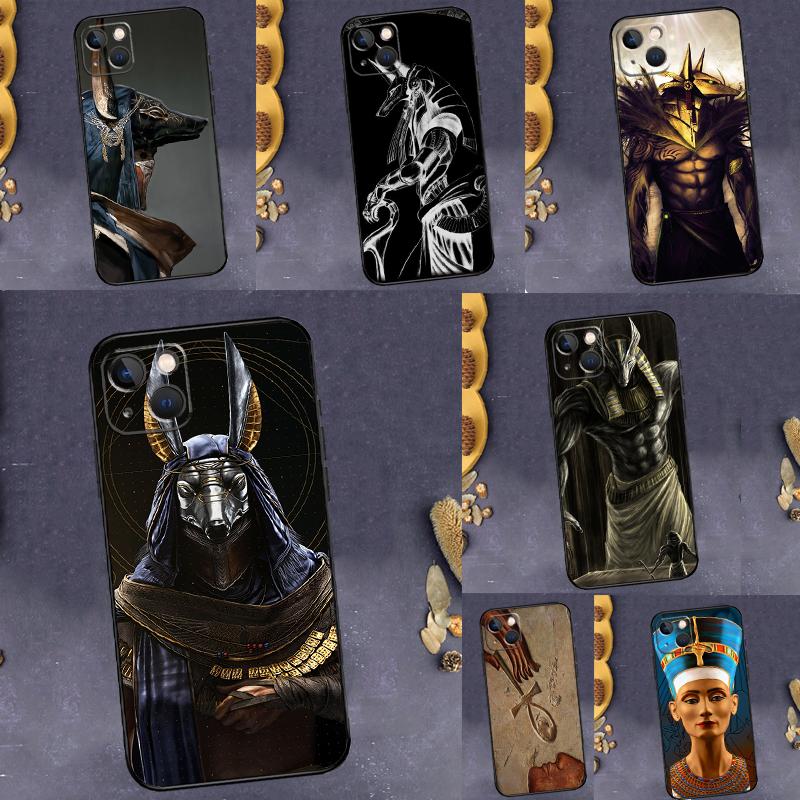 Egypt Nefertiti Anubis Ankh Back Case For Samsung Galaxy S26 S25 S24 S21 S22 S20 Ultra S10 Plus S23 FE S25 FE Soft Cover