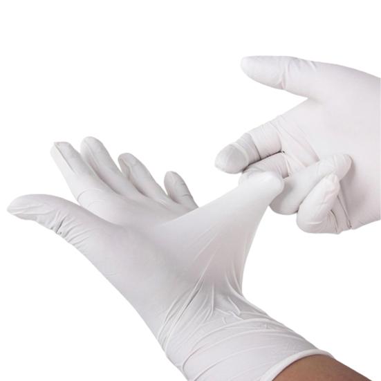 50 шт. Одноразовые нитриловые перчатки Без пудры Латексные Рабочие перчатки Эластичные Устойчивые к проколам Защитные Безопасность