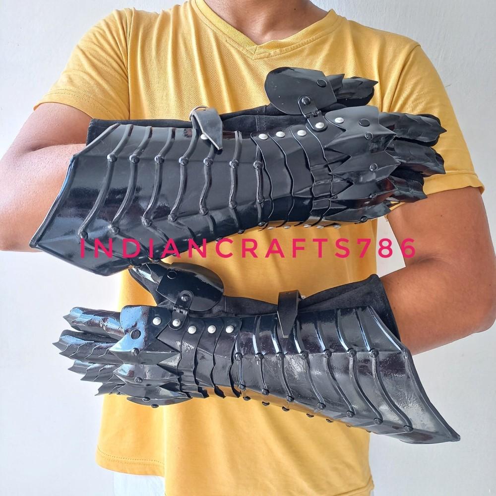 Medieval Steel Nazgul Gloves Costume Gauntlets Armor
