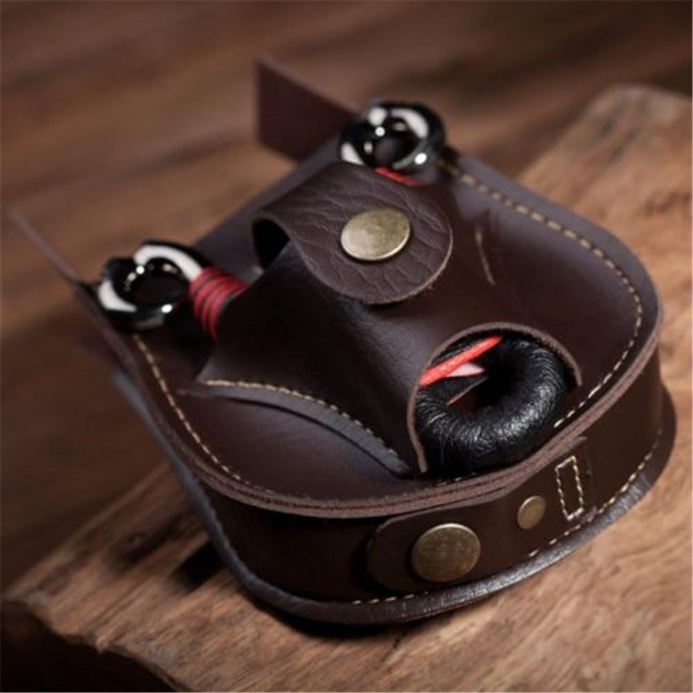 Сумка для выстрела Поясной чехол Катапульта Стальные шарики Сумка Кожаная кобура Игры Стрельба