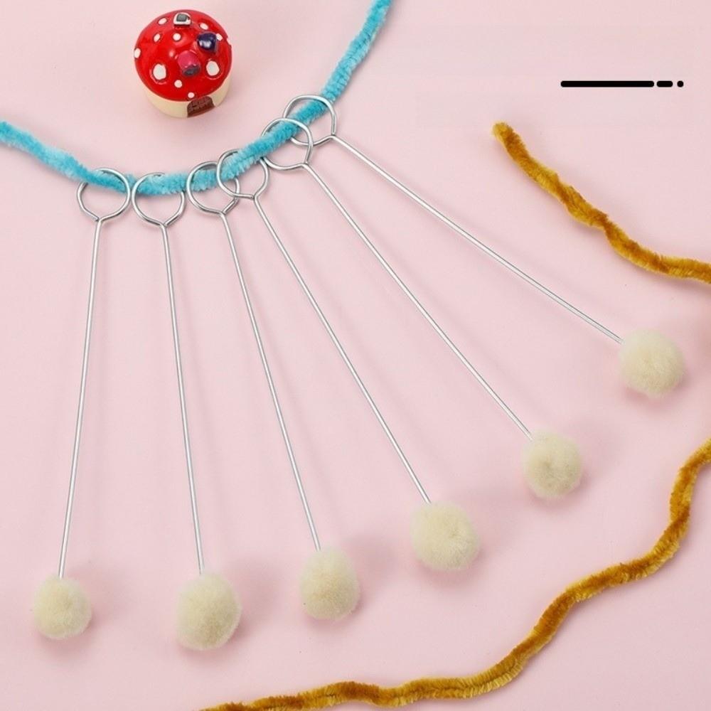 Metal Handle Leather Wool Balls Brush Dyeing Sponge Painting Brush Painting Applications