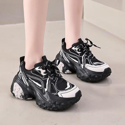 2024 Горячая Распродажа Новая Модная Осенняя Женская Повседневная Обувь Спортивная Обувь Женская Обувь На Толстой Подошве Женская Шнуровка Zapatos Mujer