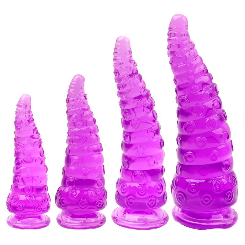 Присоска-щупальце осьминога для анального использования с кольцом с бусинами - Эротическая игрушка для женщин