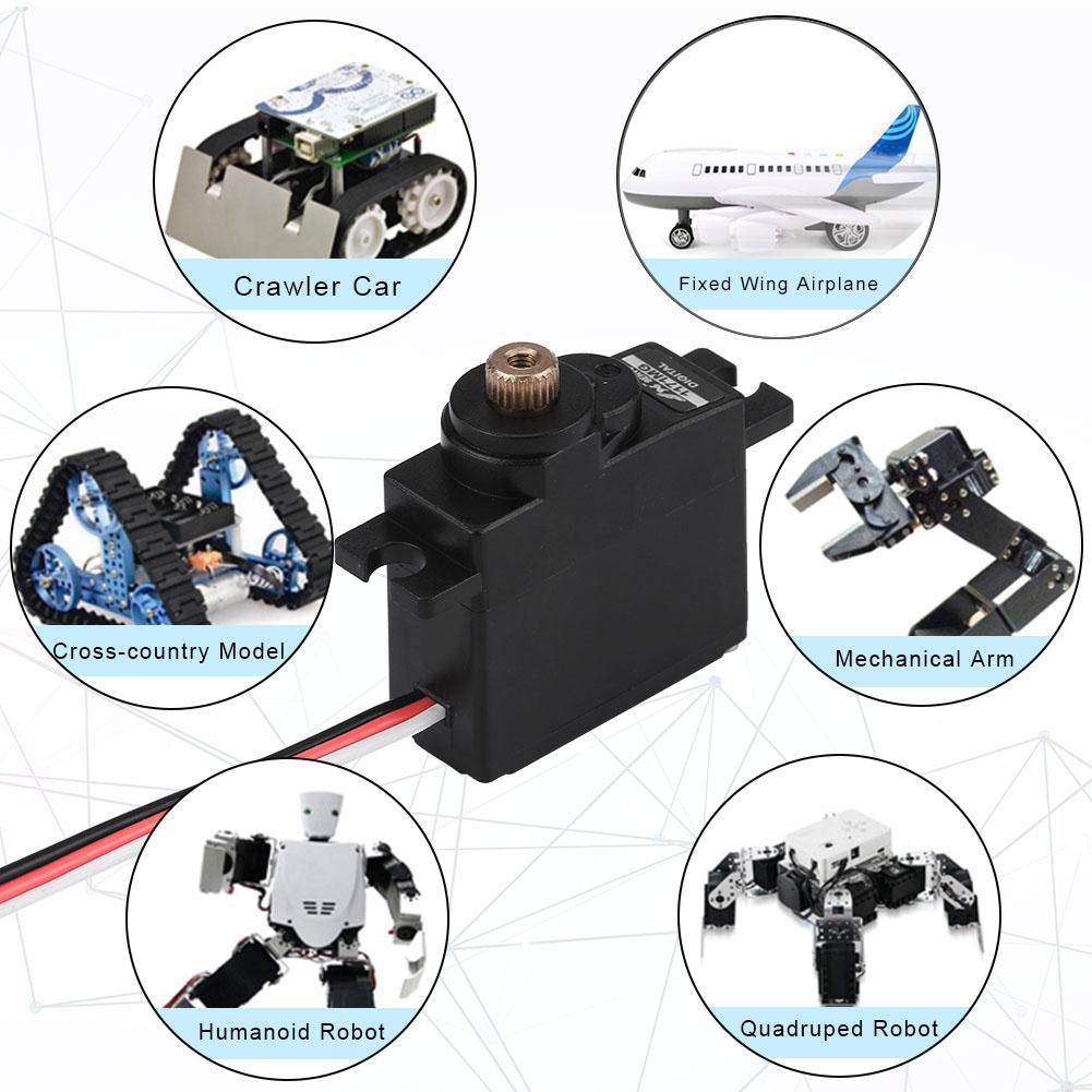 Digital Mini Micro Metal Gear Core 17g Analog Servo 4.8 6V for RC Fixed Wing Airplane