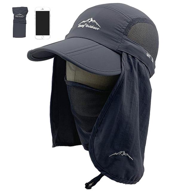 Hatty Foldable Fisherman Hat with UV Protection Unisex Outdoor Hat for Fishing & Sports