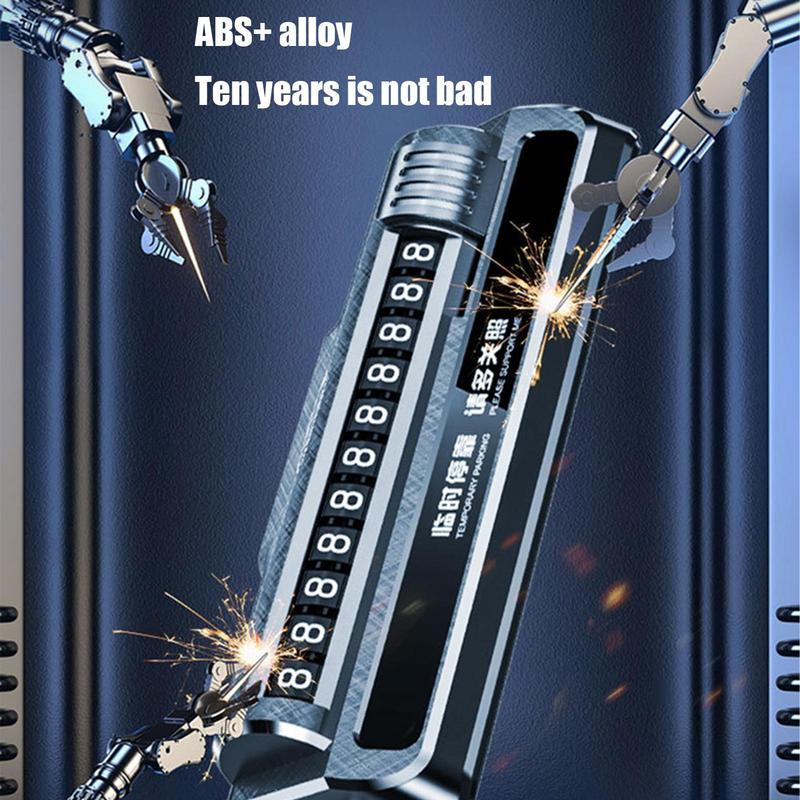 Временная парковочная табличка для автомобиля, стоп-номерной знак, автомобильный молоток безопасности, автомобильный держатель для телефона, временный стоп-знак для приборной панели