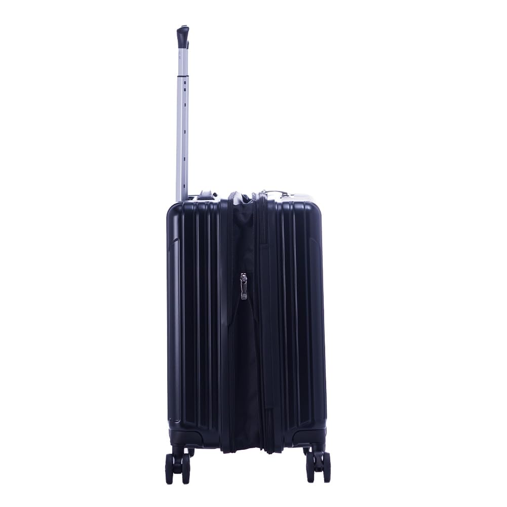FiL Pake Expansion Zipper Matte 48L When 3 4 4 Wheels [Asia Luggage] A.L.I Suitcase, Carry-on, Function, Carry, Black, 40L, Expanded, Nights, Nights,