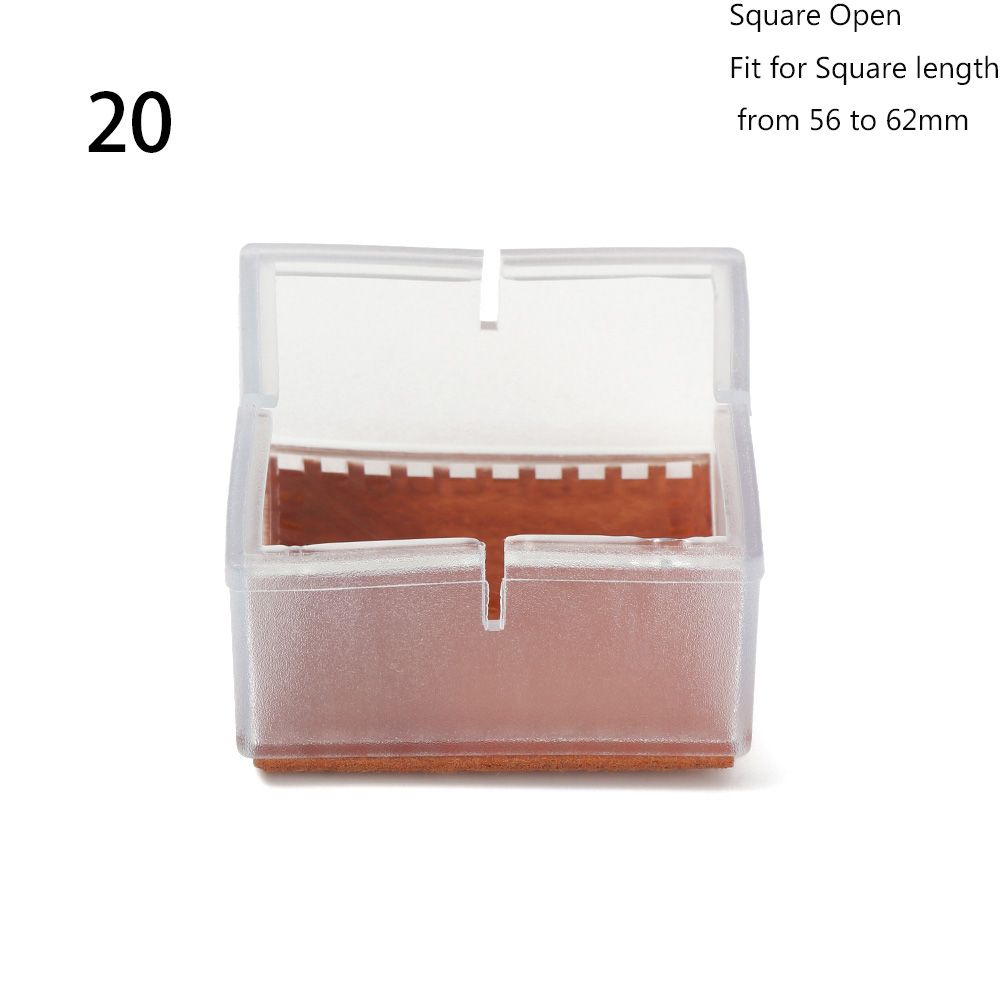 12Pcs/lot Thick Wear-resistant Silicone Floor Protector Chair Leg Caps Anti-slip Pad Table pads