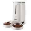 ELECOM Automatic Feeder for Cats and Small To Medium 4L Timer Recording Up To 6 Times a Lid Lock Power Food Interior 2 Dogs, (Approx. 2.2kg),