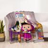 Masha Bear Blanket Comfortable Perfect for Office Picnics Seaside All-Season Use Warmthful Decor Birthday Christmas Gift Blanket