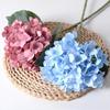 Artificial Silk Hydrangea with Leaves for Home Décor, Weddings, and Photography
