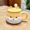 Shiba Inu Ceramic Cup High Appearance Level Large Capacity Coffee Cup with Spoon Cute Girls Children's Office Home