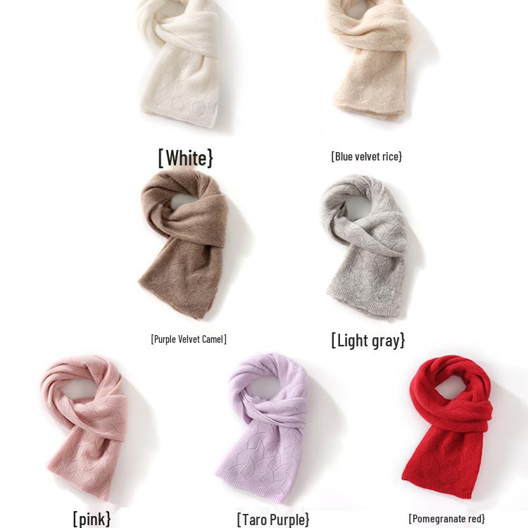 Женский вязаный шарф из козьего кашемира - Осенний/Зимний шарф-снуд