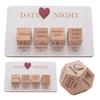 1/4Pcs Date Night Dice Couple Food Decision Wooden Dice Games with 12