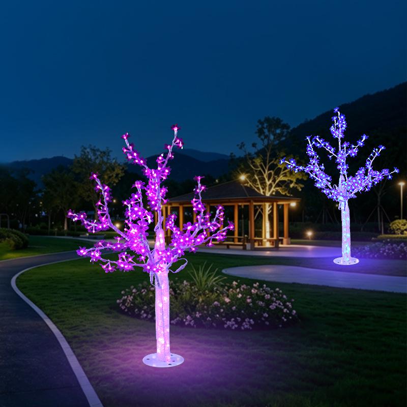 Rainproof LED Festival Landscape Lamp: 1.2m-2.5m Crystal Tree for Outdoor Decoration