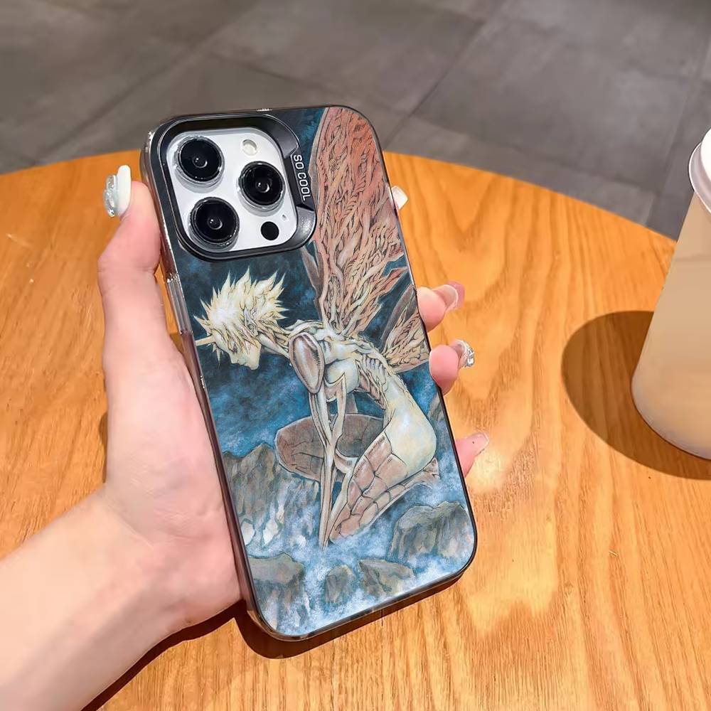 Классический чехол C-Claymore Claire для iPhone 17, 16, 15, 14, 13, 12, 11, Pro, MAX Белый Матовый Ударопрочный Чехол