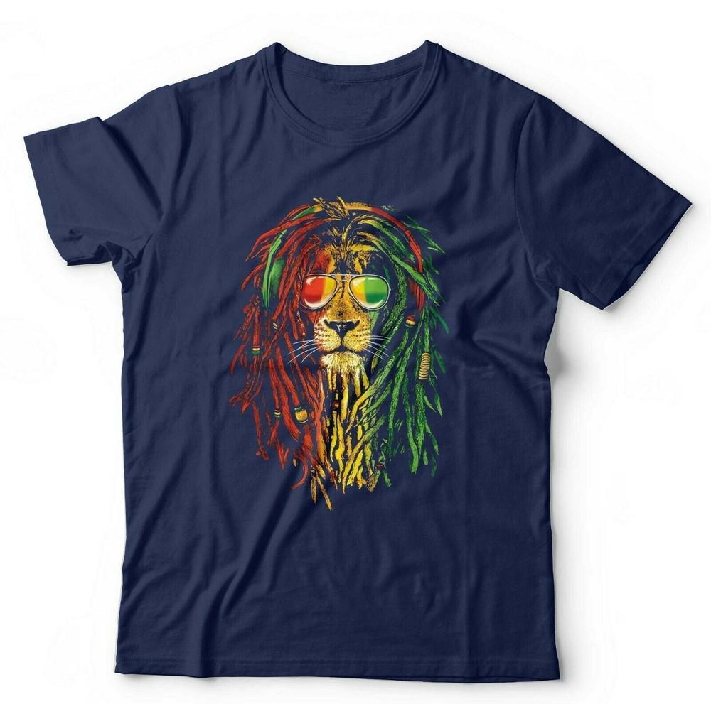 Rasta Lion Reggae Marley Unisex Tshirt