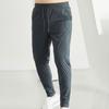 Men Jogging Pants Drawstring Elastic Waist Slim Fit Training Trousers with Pockets Solid