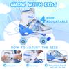 Roller Skates for Kids 4 Size for Children of Different Ages Adjustable Light Up LED Luminous Wheels