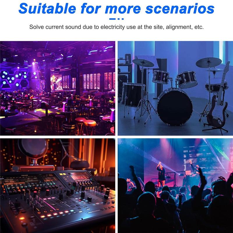 Изолирующий трансформатор для устранения земляной петли с переключателем Ground/Lift, XLR/1/4" 6,35 мм TRS, коробка-устранитель аудиоизолятора