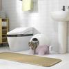 Large Cat Litter Box, with Scoop, Front Entrance, 53 x 51 x 48cm - Pink
