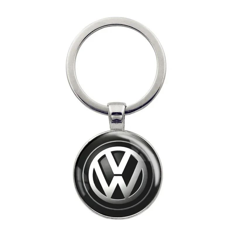 Metal Car Keychain Key Chain Rings Accessories for Volkswagen VW Rline Passat Bora Jetta CC Beetle Scirocco MK6 MK8 Tiguan Qx0