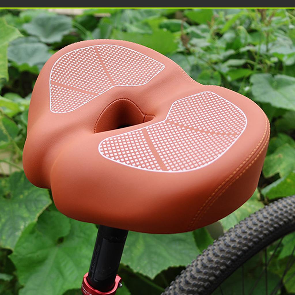 Bike Seat Cushion Enlarged and Thickened Waterproofing Foldable Comfortable Wide Bike Saddle for Cycling