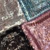 1Yards 3x9 Rectangle Sequins Mesh Fabric for Customization for Women's Suit Dresses Bags Handmade Stage Costumes