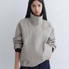High Neck Leather Jacket NEL6SM206_91