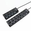 7-портовый USB 2.0 концентратор с индивидуальными переключателями для ноутбуков