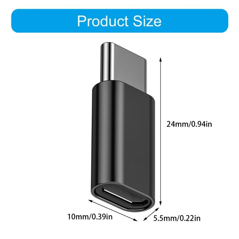 Metal Microed USB Female to Type C Male Adapter Seamlessly Device Connection for Travel Professional