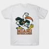Мужская черная футболка с принтом Miami-Hurricanes Печать на трансферной бумаге без вырезки Хлопковая футболка