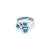 Natural Blue Topaz Ring, 925 Sterling Silver Ring, Gold Plated Statement Ring, Bohemian Women Ring, Engagement Wedding Ring, Gift For Her