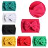 Тюрбан для детей, повязка на голову своими руками, 1 шт., аксессуары для волос, текстурированная тканевая повязка для волос, большой бант, популярная ручная работа