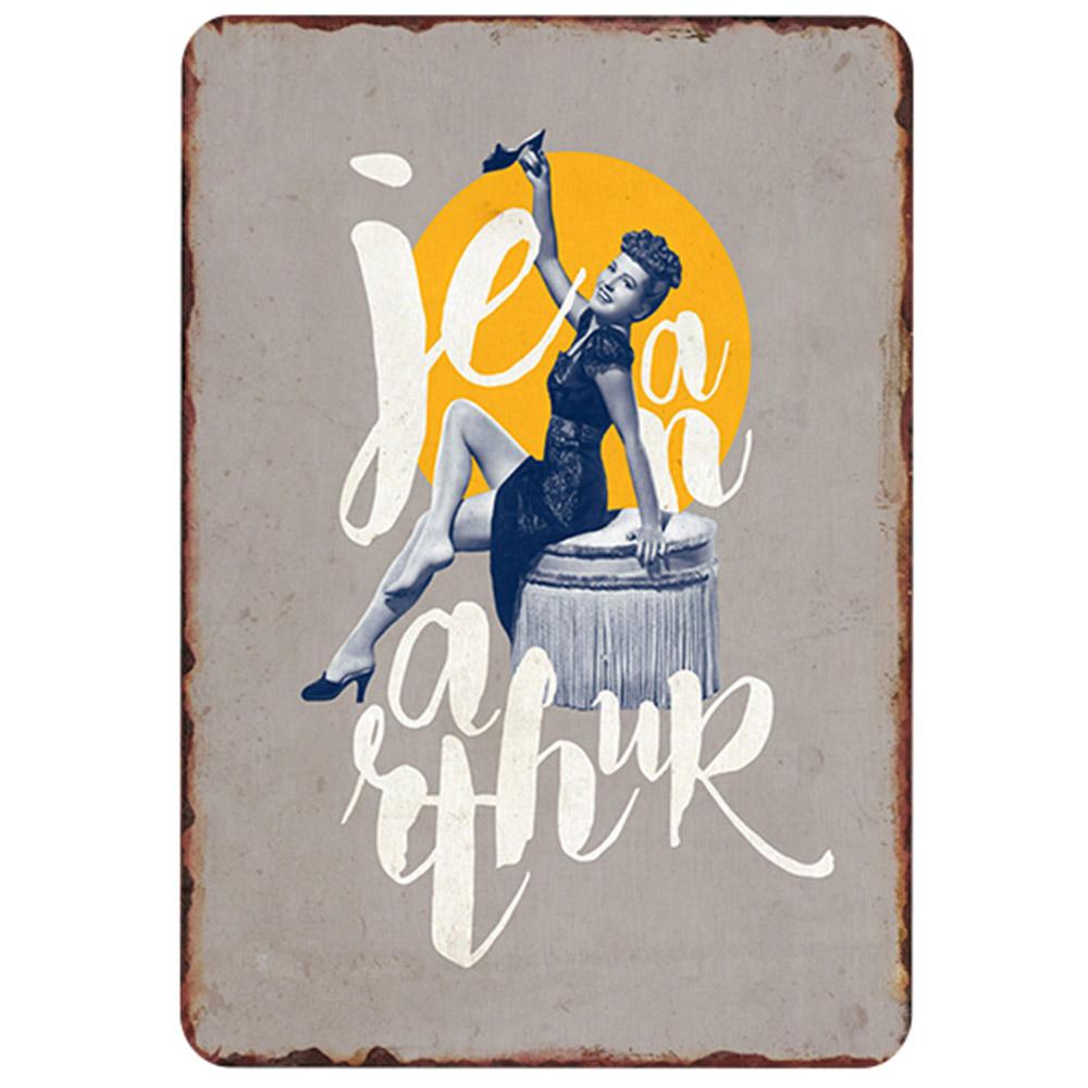 Ретро Европа Американский классический фильм жесть плакат потертый шик Винтаж кино Настенный декор для спальни Паб Бар Декор 20x30 см