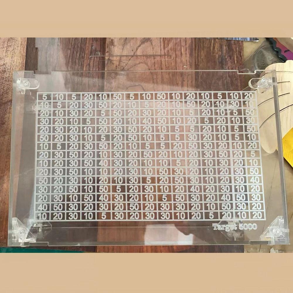 Акриловая копилка 1000/5000/10000 Банка для сбережений Декоративная копилка для монет и купюр Дом