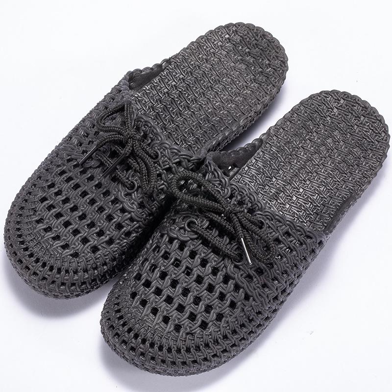 Закажите на размер больше женские модные тапочки с выемками водонепроницаемые пляжные тапочки удобные плоские тапочки