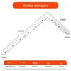 Stainless Steel Triangle Ruler 90°/45° Right Angle, Large Square, Thickened Woodworking Tool