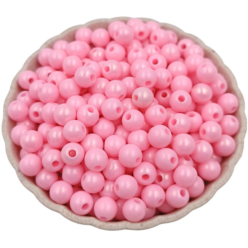 Креативный материал ручной работы ярких цветов, 100 шт., аксессуары для изготовления ювелирных изделий, бусины для рукоделия, акриловые бусины, однотонные свободные бусины 6 мм
