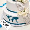 Lace Art Bakeware Plastic Template Cake Stencil World Map Cake Decorating Tool Fondant Molds