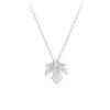 S999 Pure Silver Maple Leaf Necklace Female Simple and Fresh Clavicle Chain Leaf Sterling Silver Pendant Cold Wind Necklace