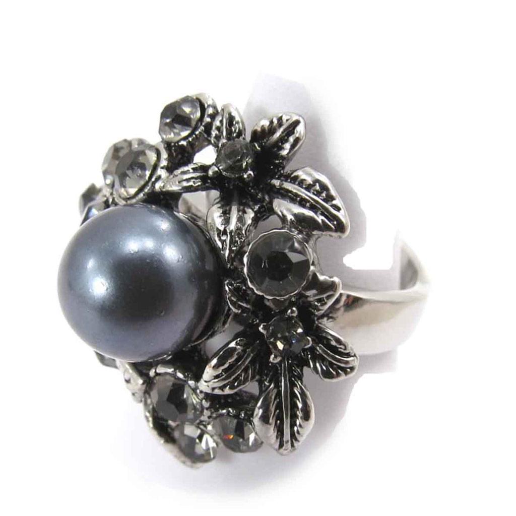 Серое дизайнерское кольцо 'Sissi'