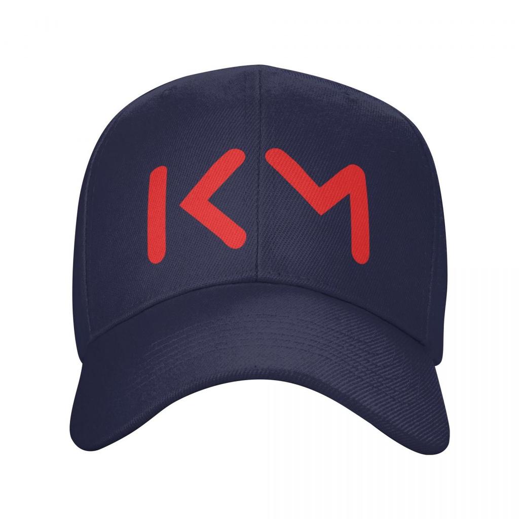 Модная бейсболка на заказ с логотипом KM Мбаппе, женская, унисекс, регулируемая, для любителя футбола, папы, хип-хоп, солнцезащитная