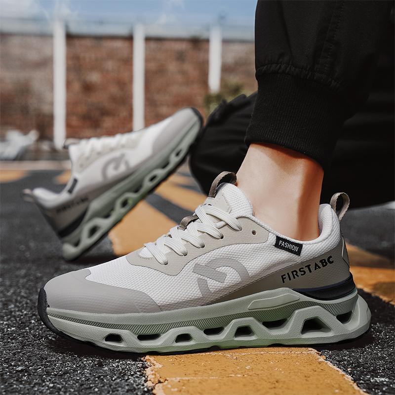 Мужские премиальные цветные дышащие сетчатые кроссовки для бега на мягкой подошве, легкая амортизация, уличные тренировочные спортивные туфли 39-44