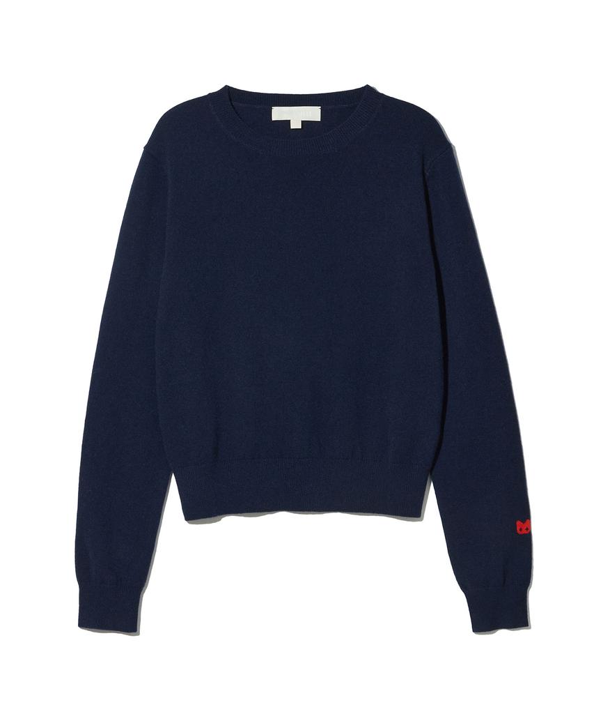 MOLLIOLLI Mony Round Neck Cashmere Knit [Navy]