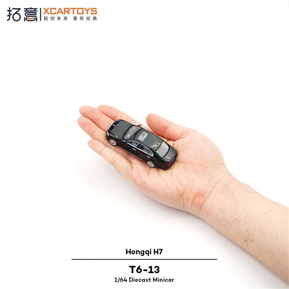Xcartoys 1/64 Alloy Toy Simulation Police Sedan Collection Ornaments Hongqi H7 Police Car Model